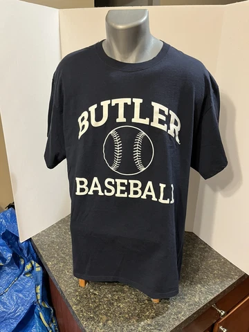 Butler University Bulldogs Baseball Champion Men’s T-Shirt XL Blue Athletic Cut Cover