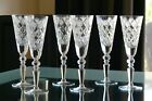 DIAMOND CUT pattern,Tall, 24% Lead CRYSTAL wine glasses, Set of 6, Russia