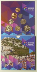 Gibraltar NatWest International Island Games XVIII 2019 BU 8-Coin Set ( £2- 1p ) - Picture 1 of 14