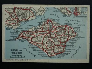 Isle of Wight KARTE POSTKARTE ca. 1950er Postkarte von G. Dean von Sandown - Bild 1 von 2