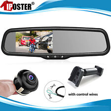 4.3"Car Rear View Mirror Monitor No1 Bracket Reversing Backup Parking Camera Kit