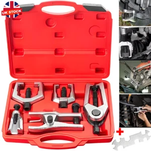 5pcs Front End Service Tool Kit Ball Joint Tie Rod Set Pitman Arm Puller Remover - Picture 1 of 14