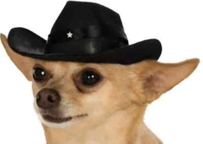 Sombrero de Vaquero Western Sheriff Lindo Halloween Mascota Perro Gato Disfraz Accesorio 4 COLORES Foto 1 de 2