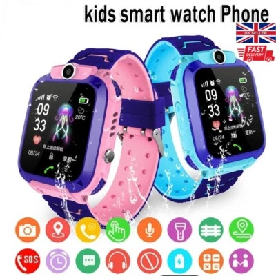 Kids Smart Watch Camera SIM GSM SOS Call Phone Game Boys Girl Step Count Tracker - Image 1 of 4
