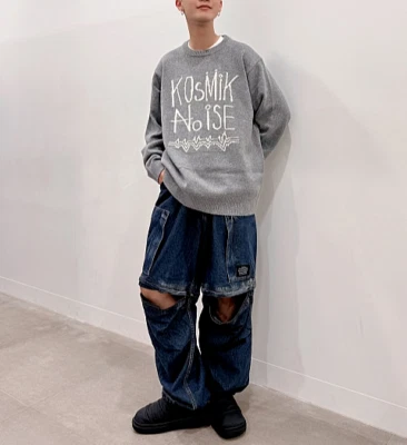 Undercover Jun Takahashi GU Denim Convertible Wide Pants Blue L NWT - Image 1 of 4