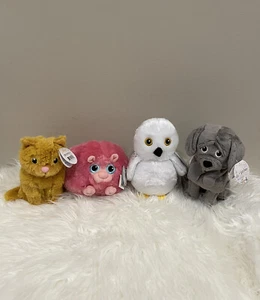 Harry Potter Wizarding World Plush Set of 4 2022 Pygmy Crookshan Hedwig Fang - Picture 1 of 3