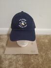 Usga Hat Cap Strap Back Blue White Winged Foot Golf Course Casual Mens Clean
