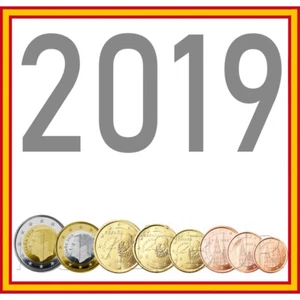 ESPAÑA: serie completa EURO 2019 los 8 valores s/c REY FELIPE VI - Imagen 1 de 1