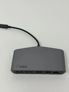 Mini Laptop Belkin Thunderbolt 3 Dock Doble Monitor Acoplamiento 2 HDMI 4k USB-C - Imagen 1 de 3