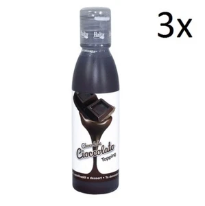 3x Halta Mini Topping Cioccolato sauce Schokolade 180 g für Desserts Kuchen Eis
