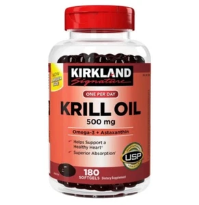 Kirkland Signature Krill Oil 500mg, 180 Softgels - Picture 1 of 2