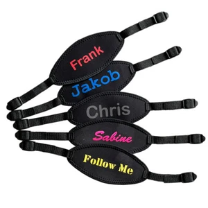 Universall Neopren Maskenband mit individuellen Schriftzug Namenszug Maskstrap - Bild 1 von 17