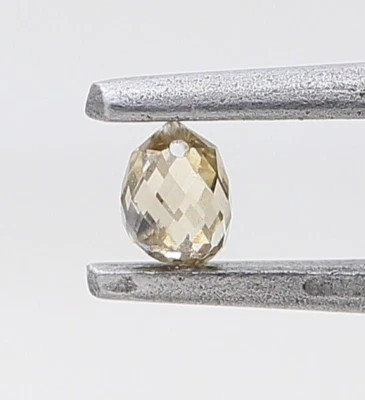 0.15Ct Natural Loose Briolette Shape Diamond Brown Color Rare Fancy Diamond - Image 1 of 4