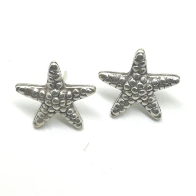 Pendientes STUD Plata Fina 925 Tailandia Joyería Accesorios Estrella Océano Playa Foto 1 de 4