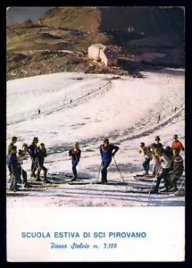 G cartolina PASSO STELVIO Scuola estiva di sci pirovano - Picture 1 of 2