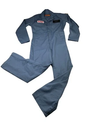 NASA x Red Kap Men’s Astronaut-Nurse Flight Suit Coveralls Blue • Size 36R - Image 1 of 4