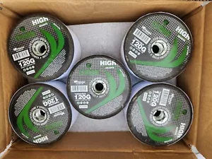 10 Pk 4 in Silicon Carbide Green Grinding Stones 5/8-11 Thread 120 Grite Granite - Picture 1 of 4