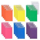 24 Pack Mini Notepads, Rainbow Colored Notepads (6 Colors, 2.25 x 3.5 In)