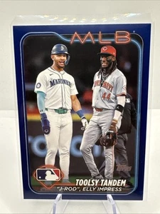 2024 Topps Update #US238 Toolsy Tandem Julio & Elly De La Cruz Blue Parallel RC - Bild 1 von 1