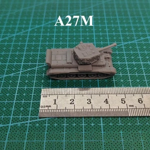 Tanque Cromwell A27M del Ejército del Reino Unido Segunda Guerra Mundial, impreso en 3D, modelo de mini tanque escala 1/144, resina - Imagen 1 de 2