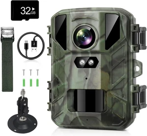 Fototrappola da Caccia 4K Mini Fotocamera con Visione Notturna 50MP Impermeabile - Foto 1 di 7