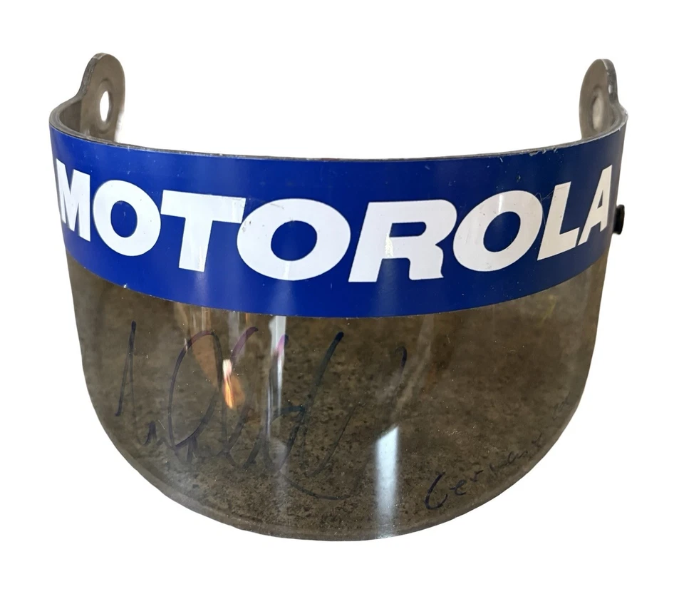 Michael Andretti 2001 Indycar CART Indy 500 Signed Bell Visor W/COA - Image 1 of 1