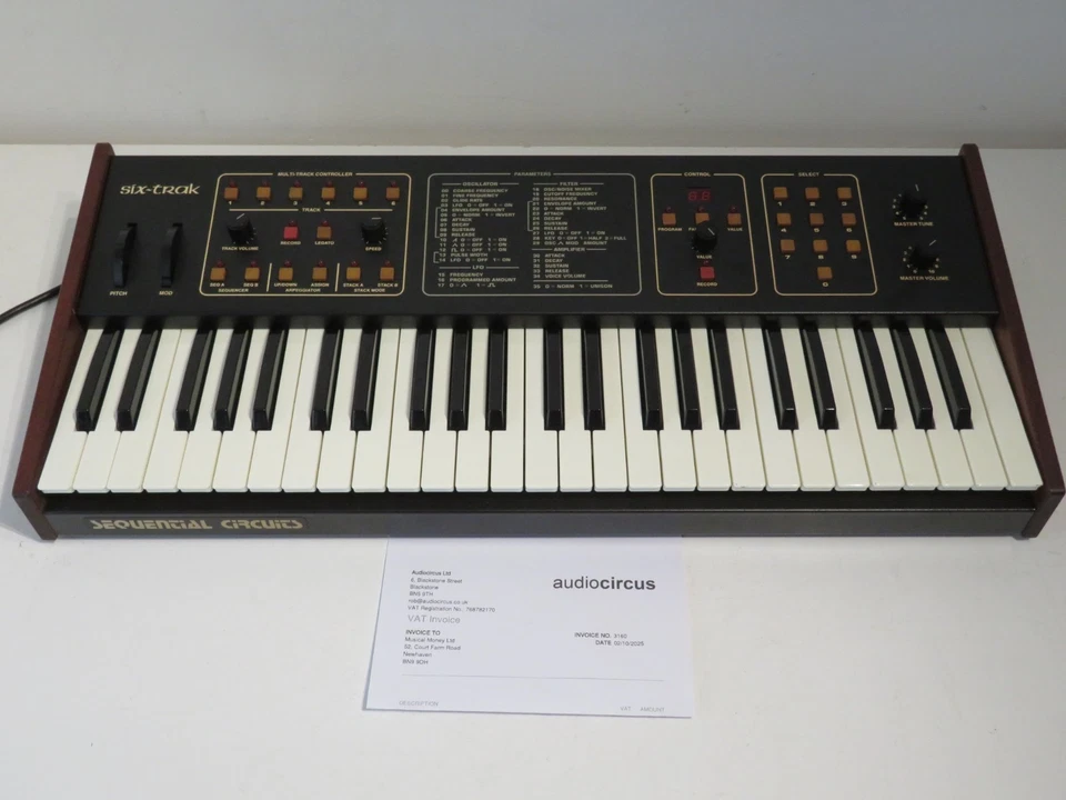 Sequential Circuits Six Trak 6-Voice Polyphonic Synth Synthesizer - Image 1 of 4