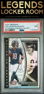 2024 Panini Obsidian Eclipsing Legends Williams/Mcmahon Silver PSA 9 - Bild 1 von 2
