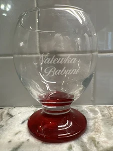 Nalewka Babuni Short-Stemmed Wine Glass, 8 fl oz Capacity PO-Excellent Condition - Picture 1 of 6