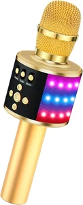 Karaoke Microphone for Kids & Adults - Bluetooth Microphones Singing Mic with Di - Picture 1 of 12