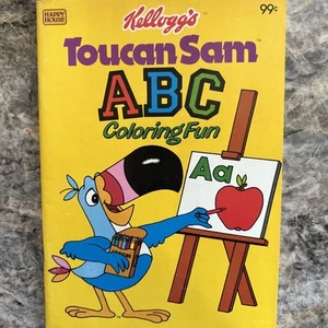 Kellogg Toucan Sam ABC Coloring Fun Book 1984 Unused - Picture 1 of 2