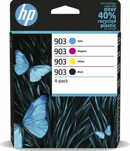 4 Original HP 903 Genuine Officejet Pro 6950 6960 6970 6975 Ink Cartridges - Picture 1 of 1