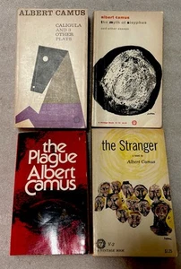ALBERT CAMUS x4 : “The Stranger” “The Plague” “Caligula + ” “Myth Of Sisyphus” - Picture 1 of 8