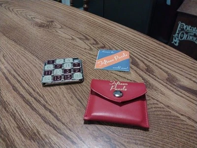 Vintage  Fifteen Puzzle ThinkFun Metal Pocket Solve Game With Case Nice! - Image 1 of 4