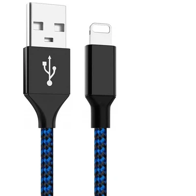 Braided Fast Charger Cable Heavy Duty USB lot Cord For iPhone 14 13 12 11 X XR 8 - Image 1 of 4