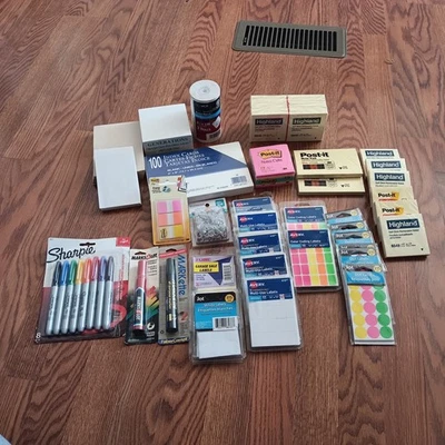 Office Supply Lot New Sharpie Post It Avery Color Coding Dots Labels Stationary - Image 1 of 4
