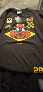 2025 LAS VEGAS F1 FORMULA 1 GRAND PRIX DISNEY COLAB MICKEY MOUSE BLACK T-SHIRT L - Picture 1 of 2