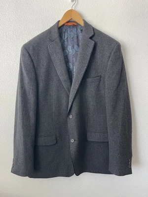 CHAQUETA BLAZER ABRIGO DEPORTIVO LANA GRIS HOMBRE TALLA:46R  Foto 1 de 4