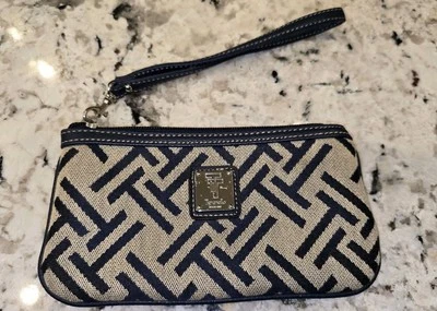 PULSERA ELEGANTE TIGNANELLO PLATA BRONCEADA Y AZUL MARINO PATRÓN GEOMÉTRICO LINO CUERO RIBETE Foto 1 de 4