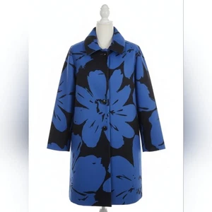 ETCETERA Lobelia Button Front Floral Coat Nwt Size 2 Oversized - Picture 1 of 10
