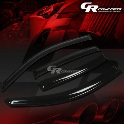 SMOKE TINT WINDOW VISOR/WIND DEFLECTOR VENT RAIN SHADE FOR 00-05 BUICK LESABRE - Image 1 of 4