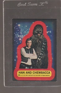 1977 Star Wars Han And Chewbacca Sticker No. 12 - Picture 1 of 2