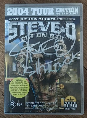 STEVE-O (Jack Ass)"Out On Bail 2004' Tour Edition Signed  Cover  Poster Included - Image 1 of 3