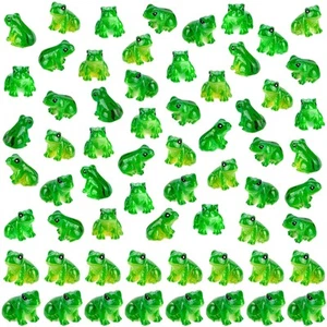 60 PCS Mini Resin Frogs Green Frogs Figurines Miniature Animals Garden Decor ... - Picture 1 of 7