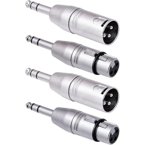 Adattatore da 1/4 a XLR Confezione da 4, 1/4 TRS a XLR 2 Paia, 2pz Maschio a Maschio e 2pz... - Foto 1 di 7