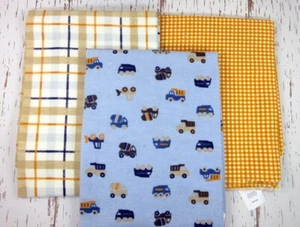 3 Boys transportation theme Carter receiving blankets Measure 40x30 inches - Picture 1 of 6