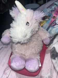 Warmies Pink Unicorn Plush Stuffed Animal Weighted microwaveable heat - Picture 1 of 1