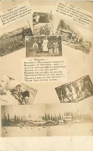 Postkarte RPPC C-1910 Alaska Multi View Grenze Kommentar 23-8615 - Bild 1 von 2