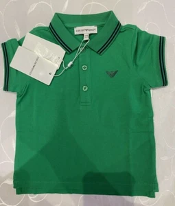Emporio Armani Boy's Green Polo Shirt (Size 12 Months) - Picture 1 of 5