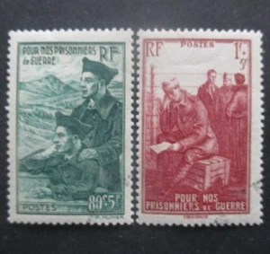 France AUX PRISONNIERS de GUERRE N°474 et 475 oblitérés - Photo 1/1